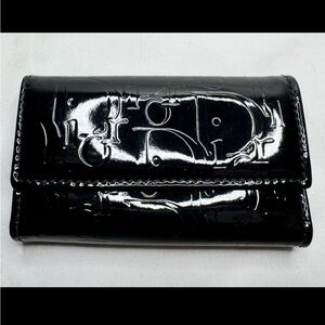 Christian Dior Trotter Key Case - Black Patent Leather w/ COA!!!